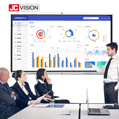 JCVISION School 110inch Smart Interactive Whiteboard Touch Screen LCD Display Built In PC