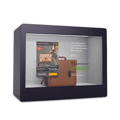 21.5 Inch Transparent LCD Touch Screen , Advertising Transparent Display Showcase