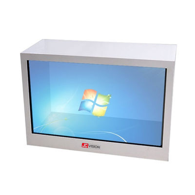 21.5 Inch Transparent LCD Touch Screen , Advertising Transparent Display Showcase