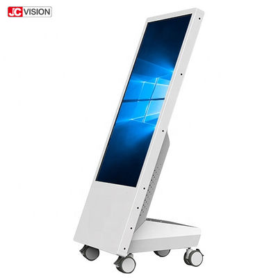 32&quot; 1920x1080 350nits Mobile Lcd Digital Signage With Wheels