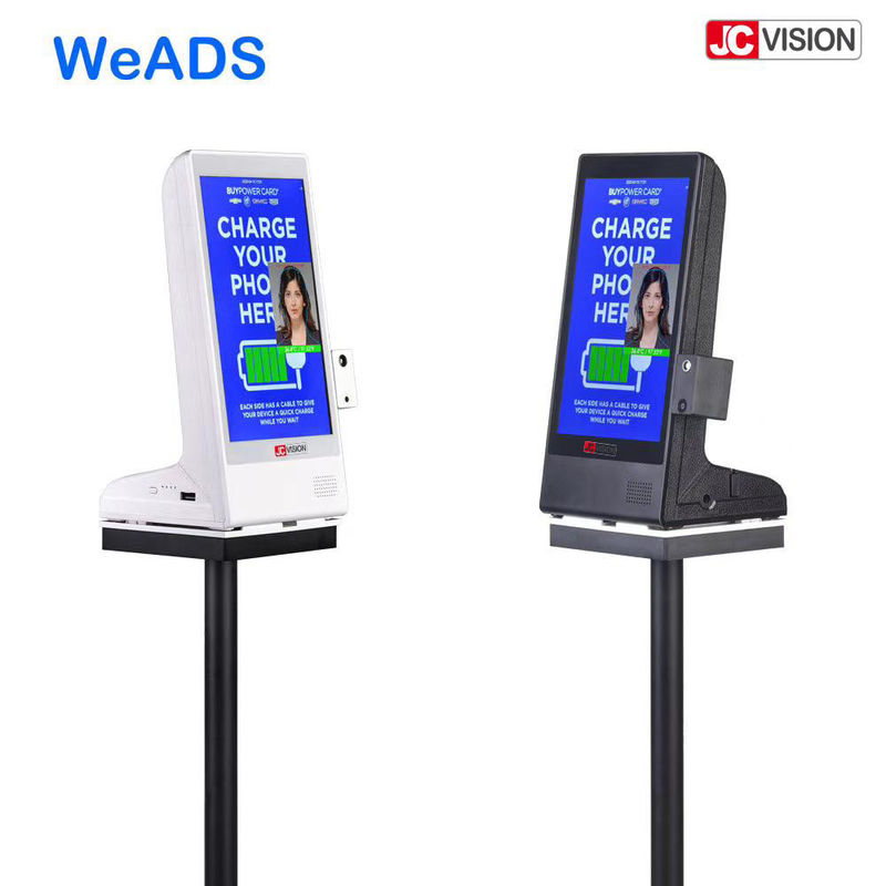 WiFi LCD Touch Screen Table Top Digital Signage With Temperature Detecting
