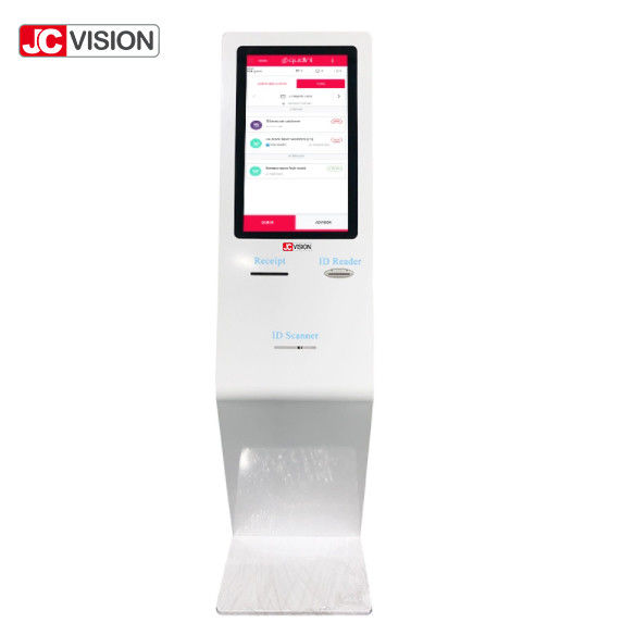 19inch 21.5inch Queue Management Kiosk , Capacitive LCD Touch Screen Kiosk