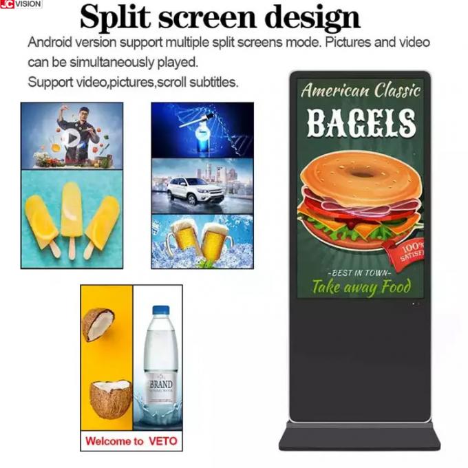 Sign Display 820 8ms Vertical Digital Signage Display Digital LCD TV Display 8GB ROM