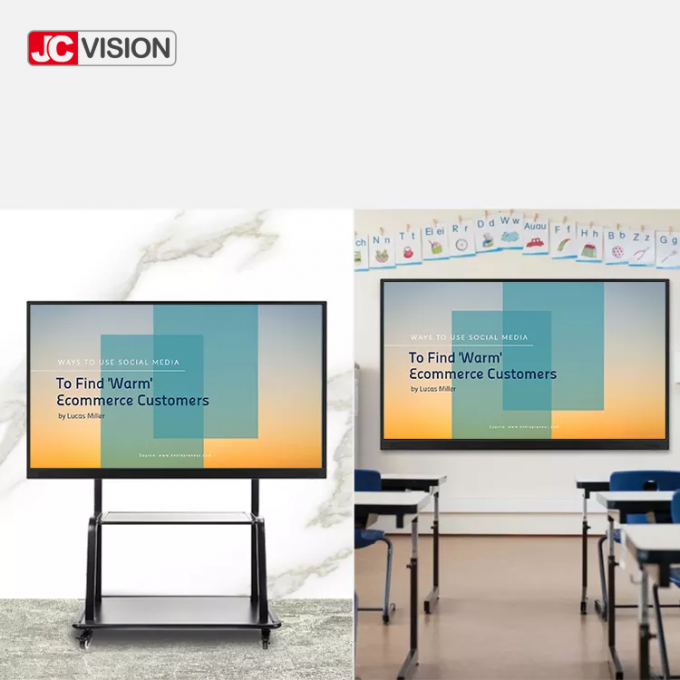 JCVISION Conference LCD Smart Interactive Whiteboard Anti Glare Glass