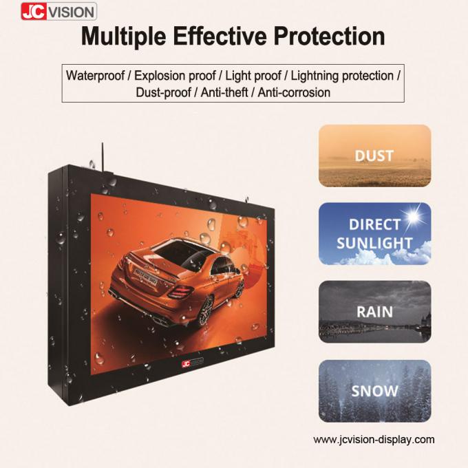JCVISION 65'' Outdoor Waterproof Digital Signage Wall Mounted LCD Display 0