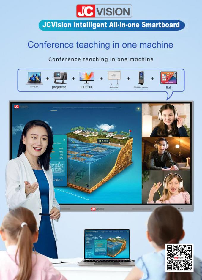 JCVISION Interactive Smart Board All-in-one Solution Calssroom Teaching ...