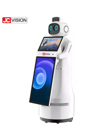 JCVISION Thermal Imaging Reception Robot Visitor Management Humanoid Service
