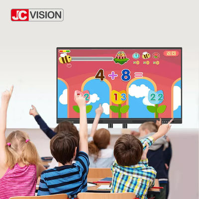 JCVISION 65 - 110Inch Smartboard Interactive Display AG Temple Glass IR Touch LCD Panel