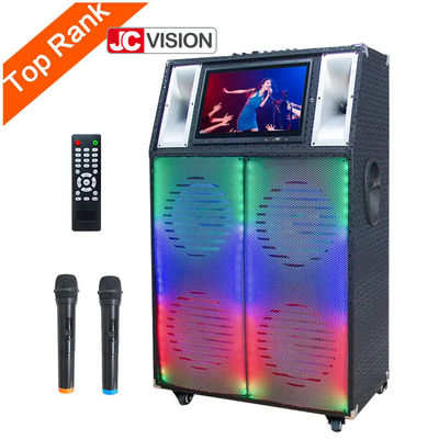 JCVISION ABS Plastic Outdoor Bluetooth Trolley Speaker Wifi With Touch Screen Display