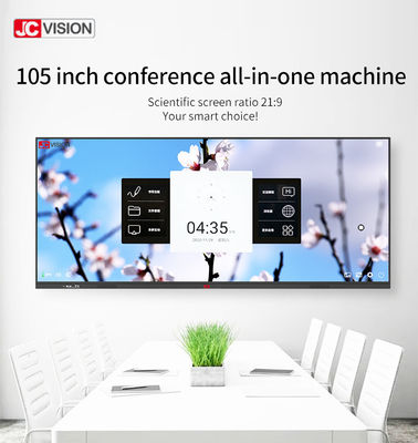 JCVISION Classroom Interactive Whiteboard 105 Inch Android 11 IR 20 Poitns Touch