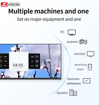 105'' Educational Interactive Whiteboard 20 Points Touch Smart Board For Classroom Teaching