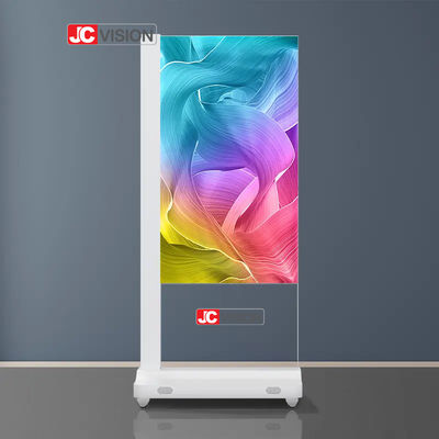 Jcvision 55 Inch Touch Digital Signage Transparent Oled Windows Android System