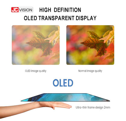 Jcvision 55 Inch Touch Digital Signage Transparent Oled Windows Android System
