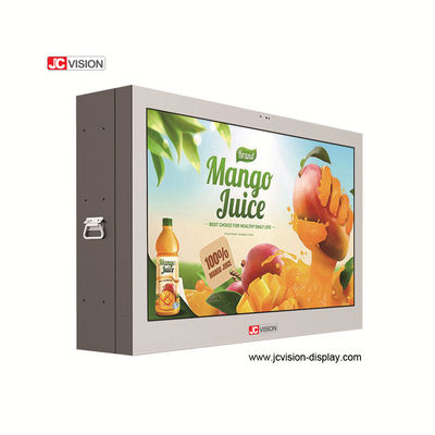 JCVISION 65'' Outdoor Waterproof Digital Signage Wall Mounted LCD Display