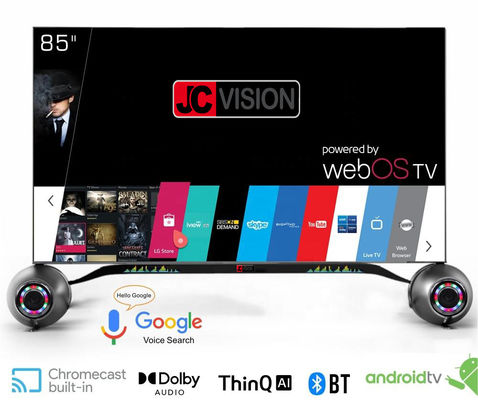 Indoor Digital Signage Displays 85 Inch Smart 4K TV With Android 11 1 And 178x178 Viewing Angle