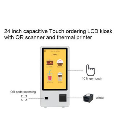 JCVISION 24inch Self Service Payment Kiosk Touch Screen Visual Angle 178°/178° Suitable for 0C～50C Environment