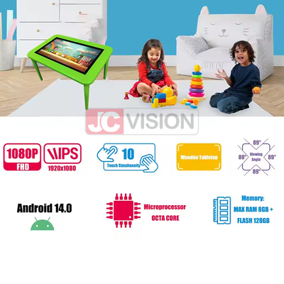 32 Inch Android Touch Screen Table with 1080p LCD for Education Gaming