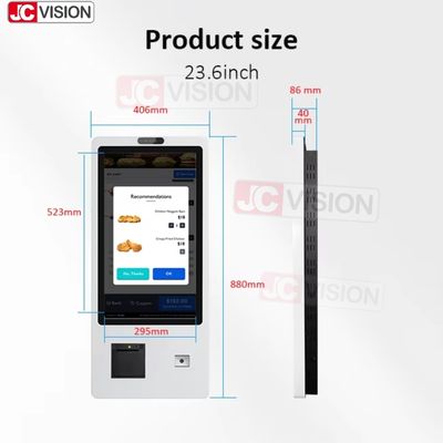 15.6 21.5 24 32 Inch Indoor Floor Standing Selfservice Payment Kiosks Terminal Self Service Checkout Kiosk Machine Supplier