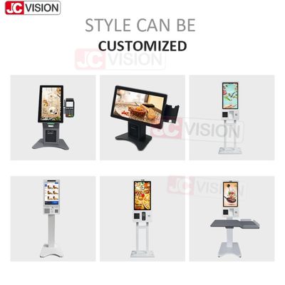 15.6 21.5 24 32 Inch Indoor Floor Standing Selfservice Payment Kiosks Terminal Self Service Checkout Kiosk Machine Supplier