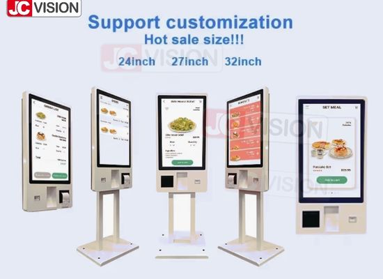 15.6 21.5 24 32 Inch Indoor Floor Standing Selfservice Payment Kiosks Terminal Self Service Checkout Kiosk Machine Supplier