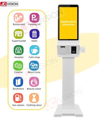 15.6 21.5 24 32 Inch Indoor Floor Standing Selfservice Payment Kiosks Terminal Self Service Checkout Kiosk Machine Supplier