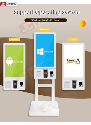15.6 21.5 24 32 Inch Indoor Floor Standing Selfservice Payment Kiosks Terminal Self Service Checkout Kiosk Machine Supplier
