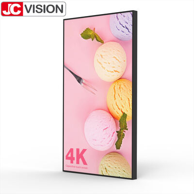 75" 4K High Brightness Commercial Light Box – 2000 cd/m², Ultra Large Wall Mount Digital Signage for Hospitality & Transportation