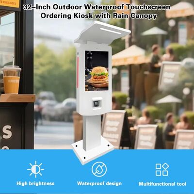 32 Inch Outdoor IP65 Self Service Checkout Kiosk With Aluminum Housing