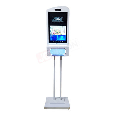 Facial Recognition Temperature Scanner Hand Sanitizer Advertising Kiosk