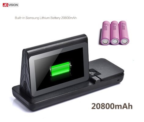 NFC 4G Wireless Charging Menu Power Bank , 7inch TFT In Store Digital Signage