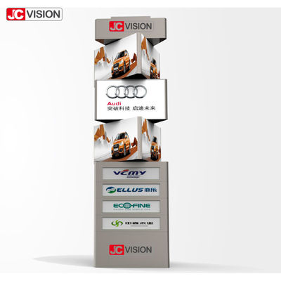 JCVISION Customized Outdoor Digital Signage Display LED Rotating Tower Display