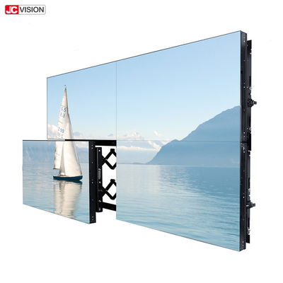 Super Thin 2x2 Video Wall Monitor , 4K LCD Wall Mounted Shopping Mall Digital Signage
