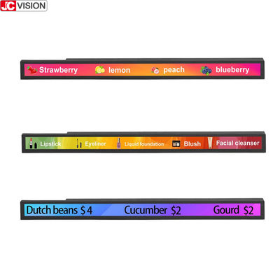 38.5 Inch Taxi Strip LCD Advertising Screen , Wide Totem Stretched Bar LCD Monitor