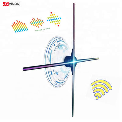 100cm 360 Degree 3d Holographic Display Wifi App 4 Blades