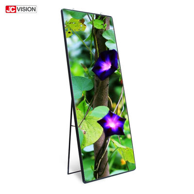 HD P6 P4 DIY Smart Mirror Billboard Movable Floor Standing Touchscreen Smart Mirror