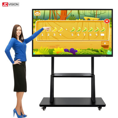 3840x2160 75 Inch Indoor Interactive Whiteboard Infrared Monitor RoHS
