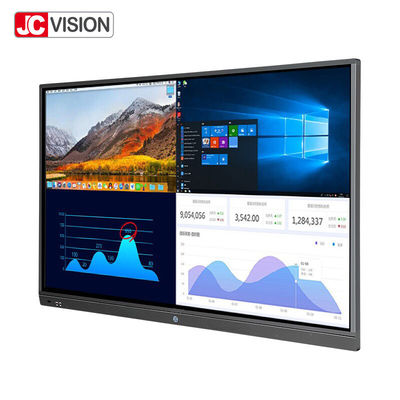 RS232 USB2.0 Interactive Flat Panel Display 450nits For School