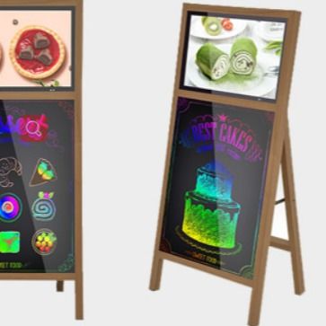 Portable Digital Signage with writing board outlook for Indoor use
