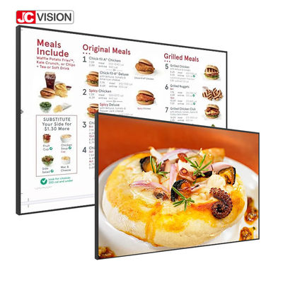 JCVISION Ultra Thin Wall Mount Digital Signage Smart Touch Screen LCD Advertising Display