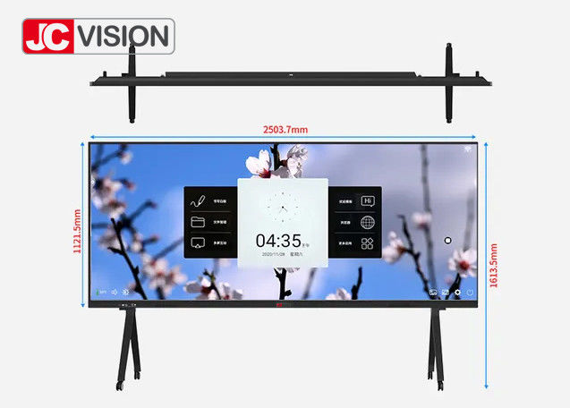 105'' Educational Interactive Whiteboard 20 Points Touch Smart Board For Classroom Teaching
