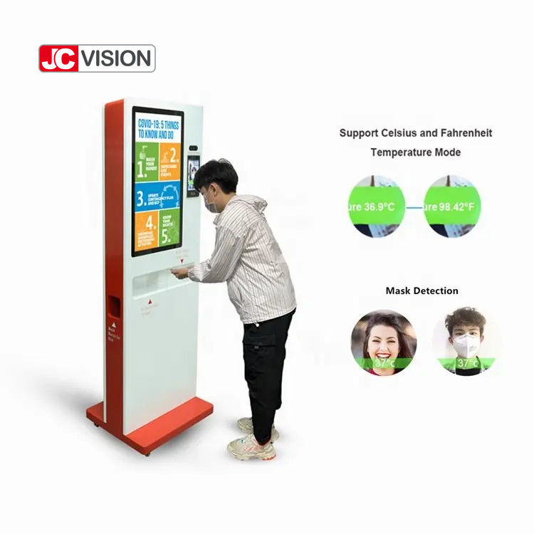 Automatic Dispenser Self Service Kiosk Machine For 1000ml Drip Gel Spray Sanitizer