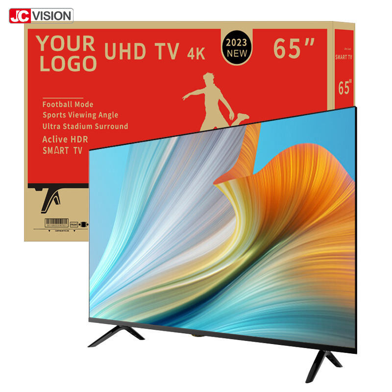JCVISION LED LCD Full Flat Screen TV 55 Inch Smart 4k TV OEM Android WIFI