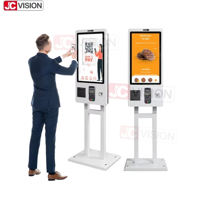15.6 21.5 24 32 Inch Indoor Floor Standing Selfservice Payment Kiosks Terminal Self Service Checkout Kiosk Machine Supplier
