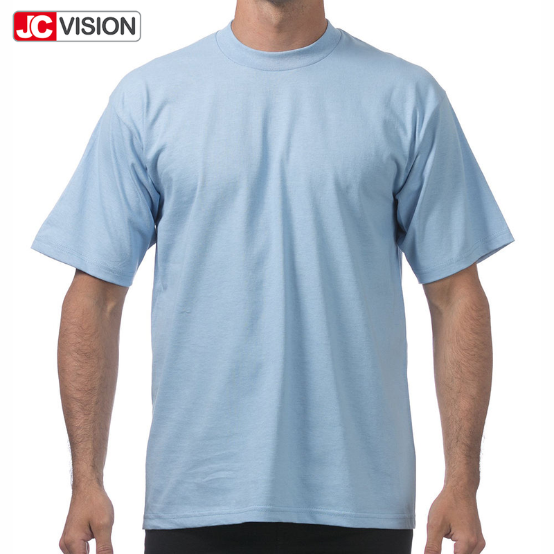 JCVISION T Shirt for Men's Clothing Men's T-Shirts 100% Cotton O Neck Short Sleeve Plain Oversized Summer Shirt