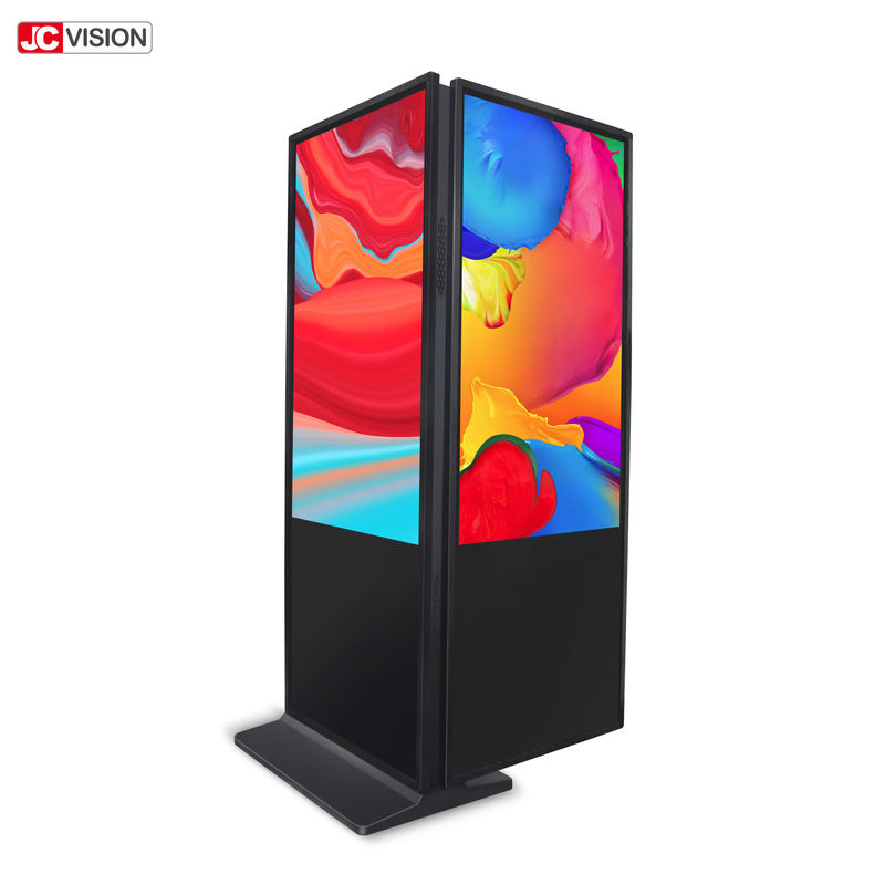 50000 Hours Indoor Digital Signage Displays , Double Sided Digital Signage Kiosk 32" 43"