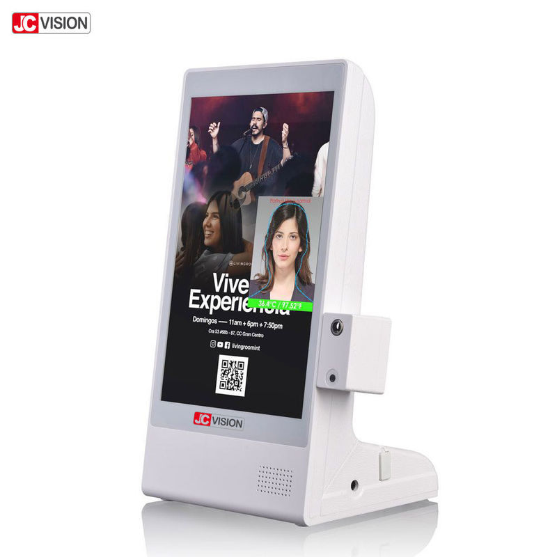 8 Inch Table Top Digital Signage Advertising Player, Restaurant Table Stand Menu Power Bank