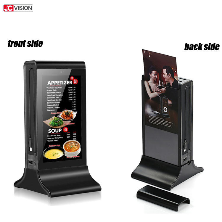 Restaurant Hotel Table Top Digital Signage Table Advertising 20 40s Adjustable