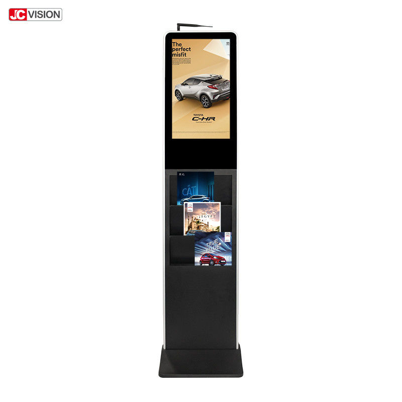 21.5inch Android Brochure Holder LCD Totem 400nits Portable