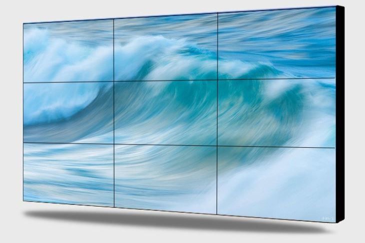 5ms 500cd/m2 LCD Video Wall Display 4K HD 3x3 Video Wall Digital Signage