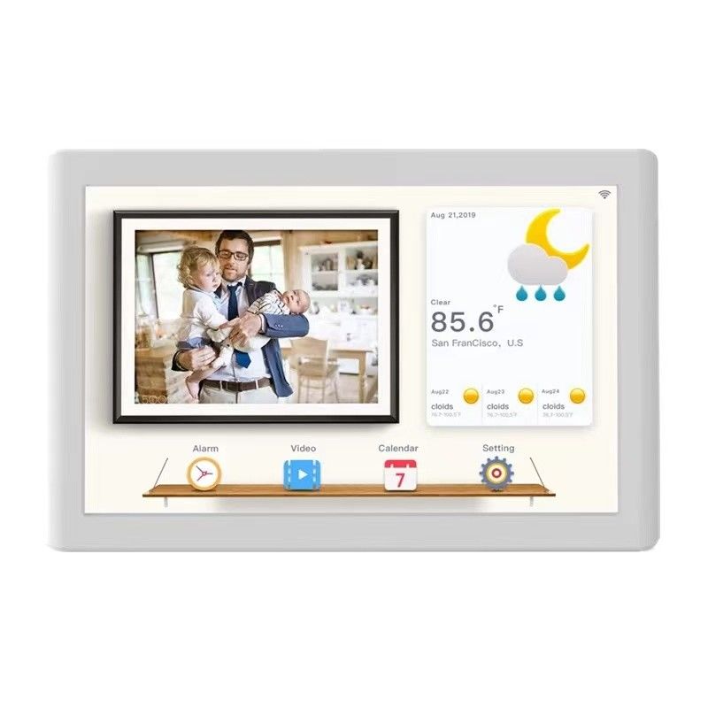 JCVISION JC 350cd/m2 Digital Photo Frame 10.1" IPS WIfi Android Photos Videos